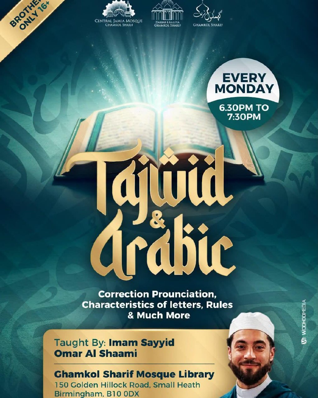 Poster for Tajweed & Arabic